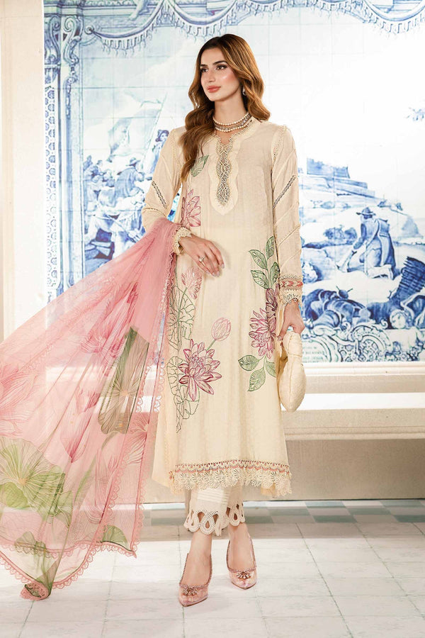 3 Piece Unstitched Printed Suit | MPT-2201-A Maria B