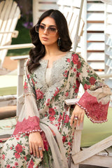 3 Piece Unstitched Printed Suit | MPT-2204-B Maria B