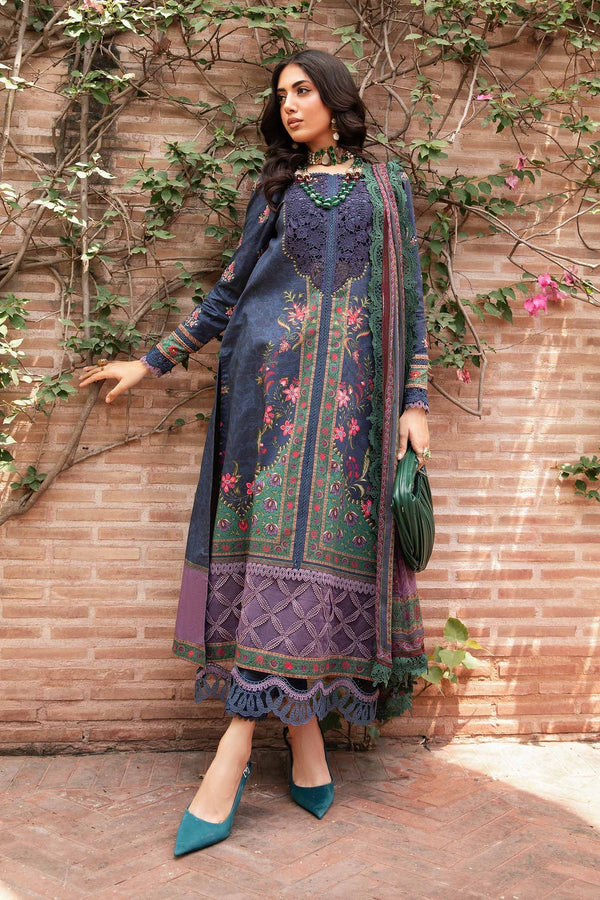 3 Piece Unstitched Printed Suit | MPT-2206-B Maria B