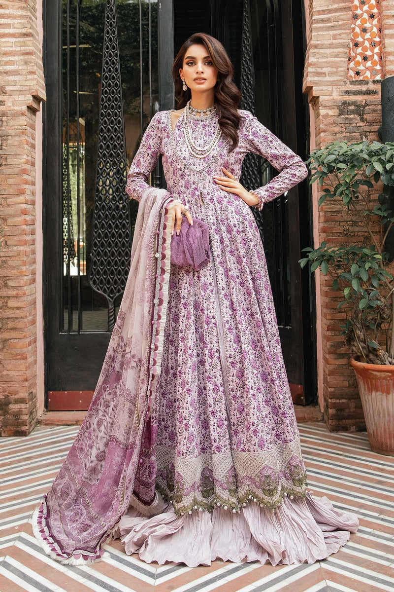 3 Piece Unstitched Printed Suit | MPT-2207-B Maria B