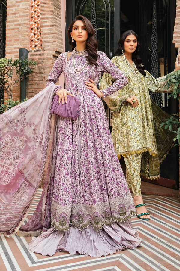 3 Piece Unstitched Printed Suit | MPT-2207-B Maria B