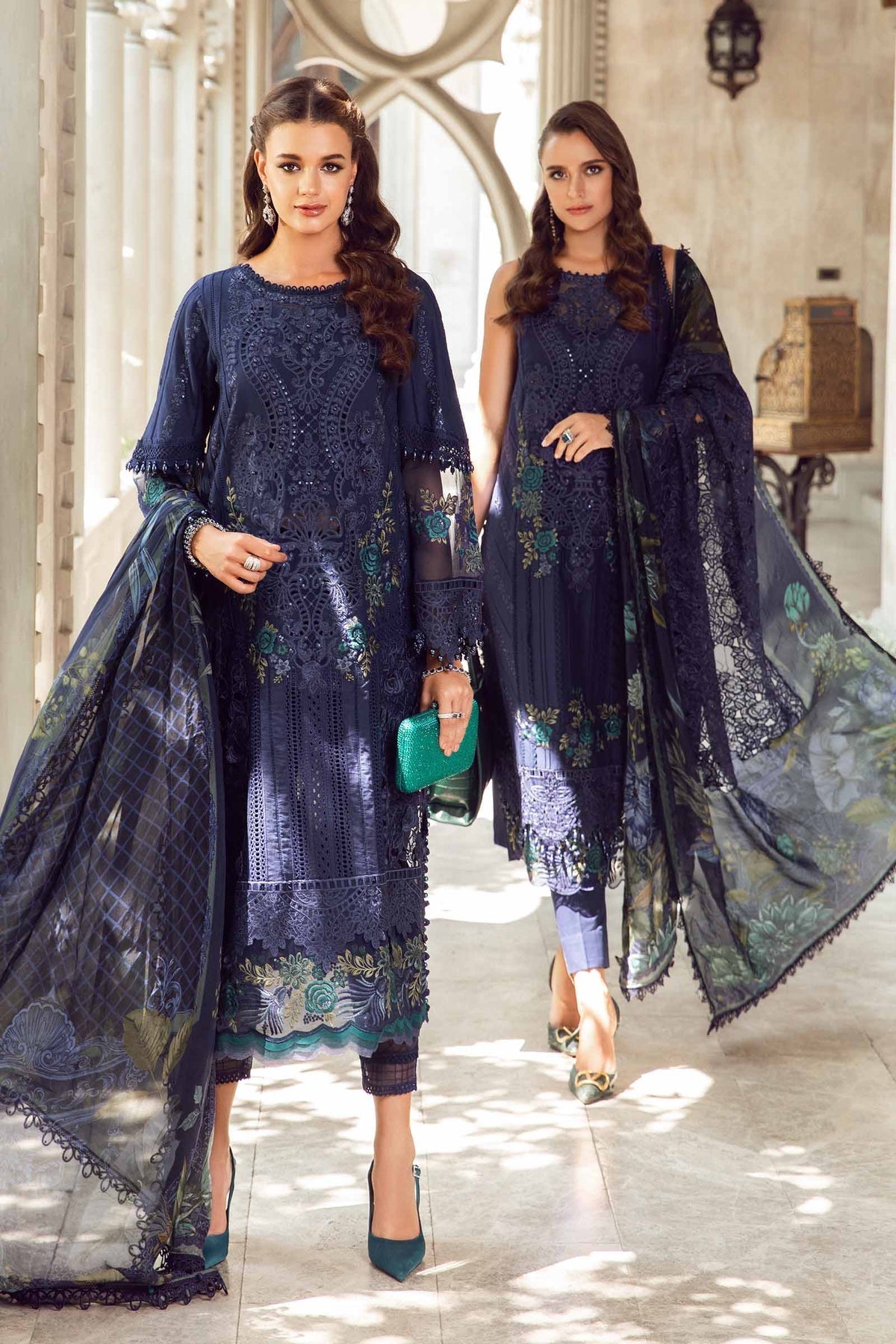 3 PIECE - UNSTITCHED SUIT | EID LAWN-24-09 Maria B