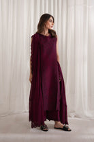 DEEP PLUM SET / EID PRET 2024 NPA3-24415 Zaib