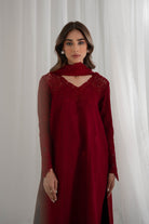 MAROON SET / EID PRET 2024 NPA3-24408 Zaib