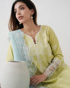 PISTACHIO EMBROIDERED LAWN SET EID UL AZHA ‘24 NEL-24620 Zaib