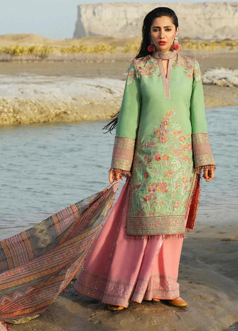 Rahgoli By Hussain Rehar Embroidered Lawn Suits Unstitched 3 Piece HRR22R Shat